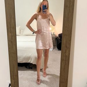 Pink Silk Dress